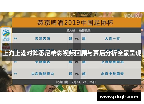 上海上港对阵悉尼精彩视频回顾与赛后分析全景呈现